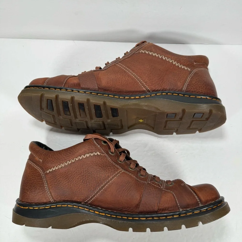 Dr. Martens 12083 Brown Pebbled Leather Chukka Lace Up Boots Men Size 14